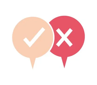 Elections choose marks Ilustração Stock