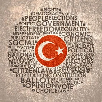 Elections relative tags cloud Stock Illustration