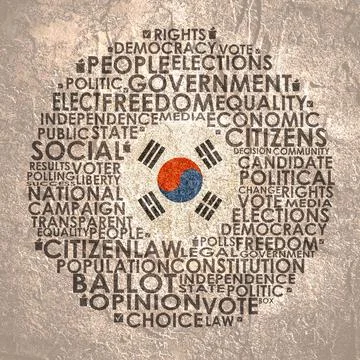 Elections relative tags cloud Stock Illustration