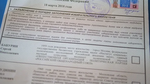 Elections in Russia 2018 Stock Footage 87288450