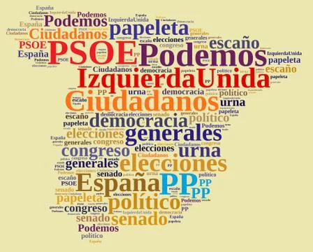 Elections in Spain. Stock Illustration