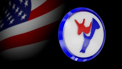 Elections in the United States of America – loopable background. Stock Footage 113578831