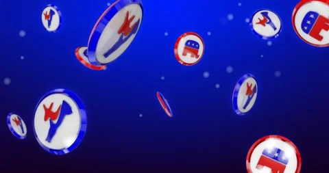 Elections in the United States of America – loopable background. Stock Footage 113578888