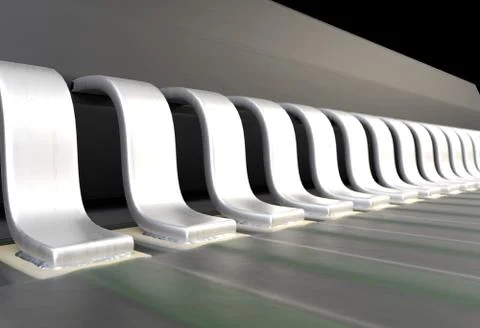 Electonic components microchips leg contacts on pcb 3d illustration Stock Illustration