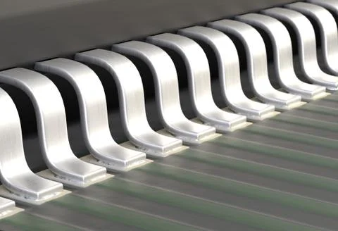 Electonic components microchips leg contacts on pcb 3d illustration Stock Illustration