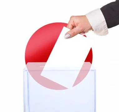 Electoral vote by ballot Stock Illustration