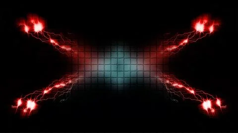 Electric Abstract Background Digital Rendering Illustrazione stock