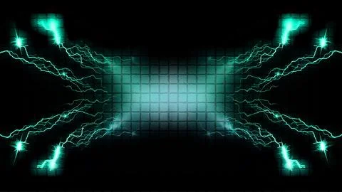 Electric Abstract Background Digital Rendering Stock Illustration