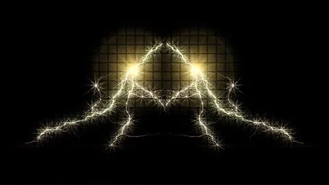 Electric Abstract Background Digital Rendering Stock Illustration
