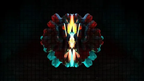 Electric Abstract Background Digital Rendering Stock Illustration