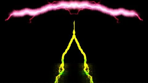 Electric Abstract Background Digital Rendering Stock Illustration