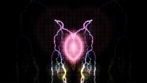 Electric Abstract Background Digital Rendering Stock Illustration