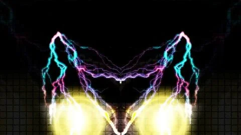 Electric Abstract Background Digital Rendering Stock Illustration