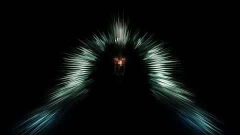 Electric Abstract Background Digital Rendering Stock Illustration