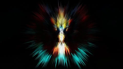 Electric Abstract Background Digital Rendering Illustrazione stock