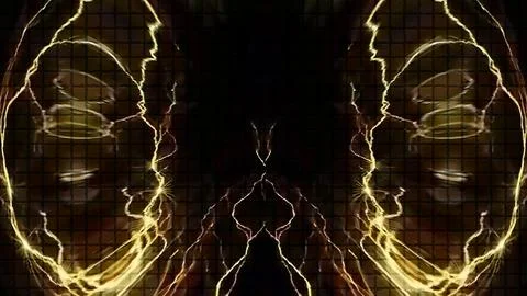 Electric Abstract Background Digital Rendering Stock Illustration
