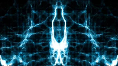 Electric Abstract Background Digital Rendering Stock Illustration