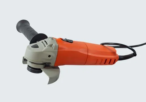 Electric angle grinder isolated on white background Stock Photos
