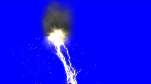 Electric arc and burnout effect on metal or wood Stock Footage 75932982