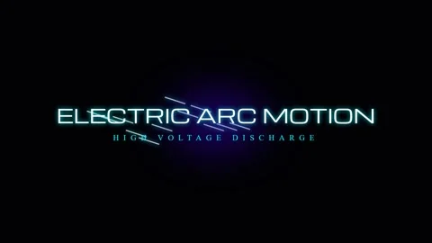 Electric Arc Motion Effect - Abstract Digital Energy Flow Background Stock Footage 337656170