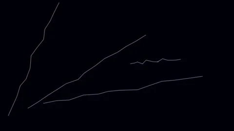 Electric Arc Sparks Flying Through Dark Air Animation Stock Footage 340364462