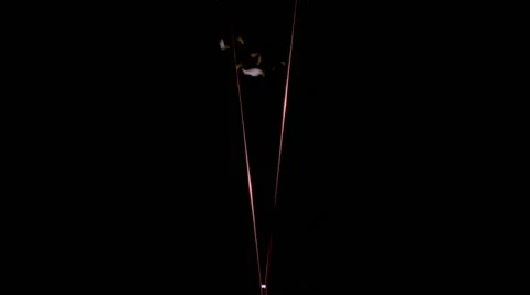 Electric arcs climbing electrodes of Jacob's Ladder Stock Footage 59510885