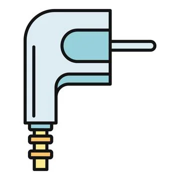 Electric audio jack plug connection icon design Stock Illustration