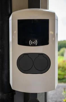 Electric auto charger Stock Photos