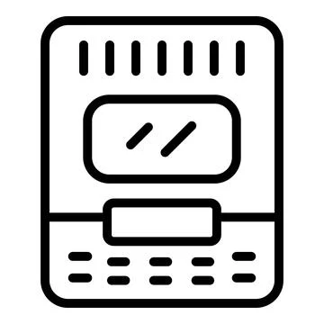 Electric bakery icon outline vector. Bread machine Stock Illustration