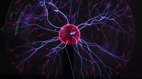Electric ball with plasma Stock Footage 43891945