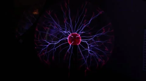 Electric ball with plasma Stock Footage 43892144