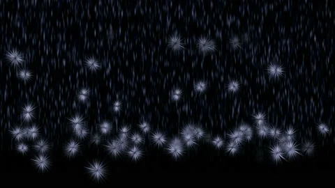 Electric balls. Rain of objects that fall and bounce off the ground. Animation Stock Footage 155731501