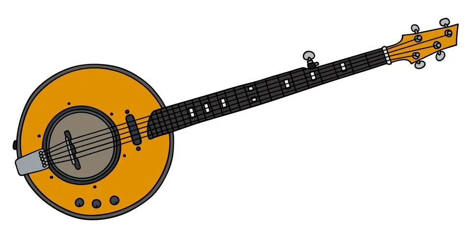 Electric banjo Stock Illustration