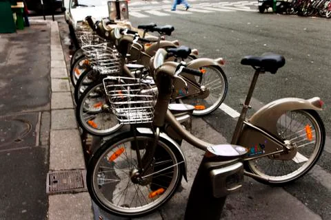 Electric bikes Foto stock