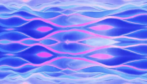 Electric Blue Abstract Waves - Seamless Looping Motion Design Video stock 305229833