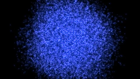 Electric blue background with a pattern of small violet dots Stock Footage 274170299