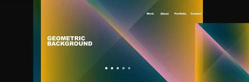 Electric blue circle and rectangular patterns on a display device Illustrazione stock