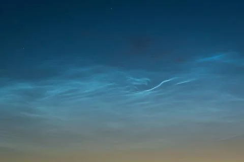 Electric Blue Clouds Stock Photos