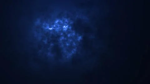 Electric blue glowing cloud texture with dark abstract atmosphere. Great fo.. Illustrazione stock