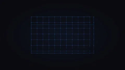 Electric blue laser grid displaying security system visuals. Professional tech Stock Footage 342624849
