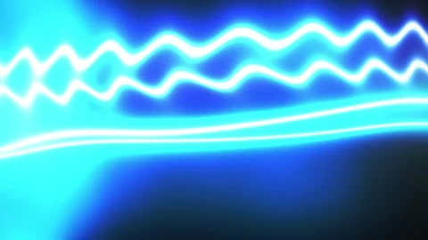 Electric blue light wave patterns technology. Stock Footage 340015812
