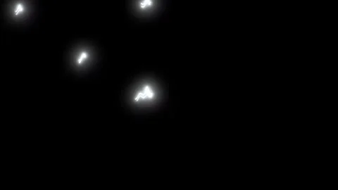 Electric Blue Lightning Bolt Overlay on Black Background Seamless 4K Loop Stock Footage 341492973