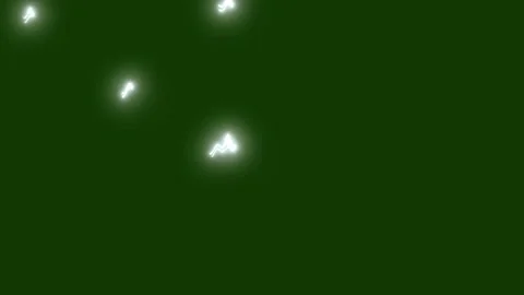 Electric Blue Lightning Bolt Overlay on Green Background Seamless 4K Loop Stock Footage 341492981