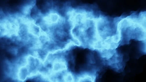 Electric blue lightning bolt piercing dark sky 스톡 동영상 317261034