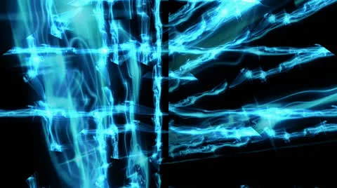 Electric Blue Motion Mapping Stock Footage 24718854
