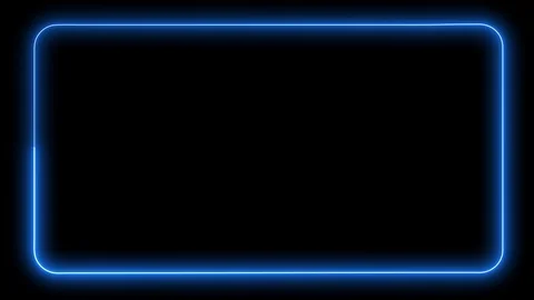 Electric blue technology web banner template on black background - looped Stock Footage 120097415