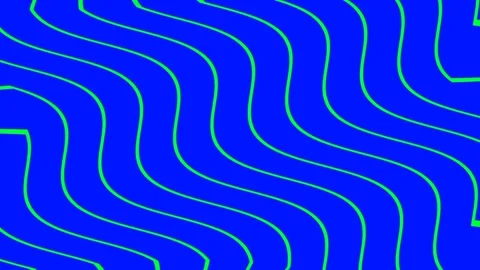 Electric Blue Wavy Lines Background Stock Footage 340880043