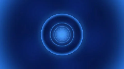 Electric Blue Wormhole Background with Pulsing Shockwave Effect Vídeos de archivo 343386942