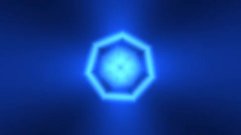Electric Blue Wormhole Background Seamless Loop Stock Footage 342344800