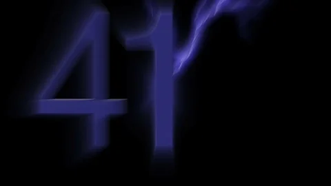 Electric blur countdown Stock Footage 72127965